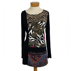 Max & Rina Mixed Media, Long Sleeve Tunic Med
Boho chic Eclectic Contemporary
